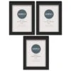 Simply Everyday 4 X 6" Block Frames 3pk - Black -General Home Store 278309 3pk simply everyday block frames 4x6 black