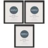 Simply Everyday 8 X 10" Block Frames 3pk - Black -General Home Store 290765 3pk simply everyday block frames 8x10 black 2