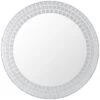 B&M Round Glitter Mirror - Silver -General Home Store 311215 round glitter mirror