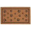 B&M Rubber & Coir Doormat - Paw Prints -General Home Store 320572 rubber and coir doormat 5