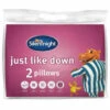 Silentnight Just Like Down Pillow 2pk -General Home Store 329448 silentnight just like down 2pk pillows