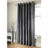 B&M Charcoal Jasmine Sparkle Velvet Eyelet Curtains 66 X 90" -General Home Store 335342 335343 335345 335346 335347 asmine sparkle velvet curtain with eyelets charcoal