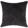 Pleated Velvet Cushion - Charcoal -General Home Store 348439 pleated velvet cushion charcoal
