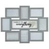 B&M Multi Aperture Photo Frame 8pc - Family Is Everything -General Home Store 362635 8 aperture quote frame family is everything grey