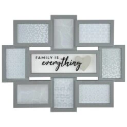 B&M Multi Aperture Photo Frame 8pc - Family Is Everything