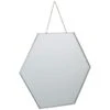 B&M Hanging Hexagon Mirror - Silver