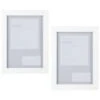 B&M Block Photo Frame 5 X 7" 2pk - White -General Home Store 367046 2pk block photo frame 5x7 white