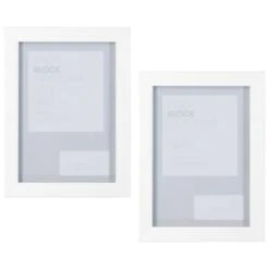 B&M Block Photo Frame 5 X 7" 2pk - White