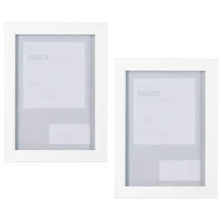 B&M Block Photo Frame 5 X 7" 2pk - White 3 B&M Block Photo Frame 5 X 7" 2pk - White