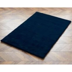 B&M Luxury Faux Fur Rug 100 X 150cm - Navy