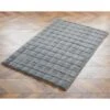 B&M Grid Faux Fur Rug 60 X 110cm - Grey -General Home Store 367882 367883 grid faux fur grey rug