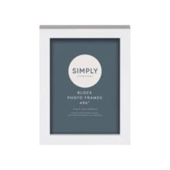 Simply Everyday 4 X 6" Block Frames 3pk - White -General Home Store 370283 3pk simply everyday block frames 4x6 white 3