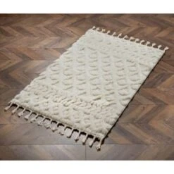 Sahara Tassels Rug 100 X 150cm - Cream