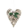B&M Hanging Wicker Heart - White -General Home Store 372613 wicker heart white