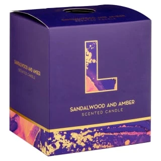 B&M Alphabet Candle (Assorted) - Sandalwood & Amber 9 B&M Alphabet Candle (Assorted) - Sandalwood & Amber - Image 7