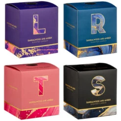 B&M Alphabet Candle (Assorted) - Sandalwood & Amber 17 B&M Alphabet Candle (Assorted) - Sandalwood & Amber -General Home Store 372815 372816 372849 alphabet candle sandalwood and amber main