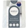 Simply Anti-Bacterial Quilted Mattress Protector - Single -General Home Store 375784 simply everyday quilted super soft single mattress protector