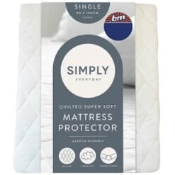 Simply Anti-Bacterial Quilted Mattress Protector - Single