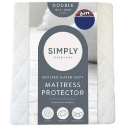 Simply Anti-Bacterial Quilted Mattress Protector - Double