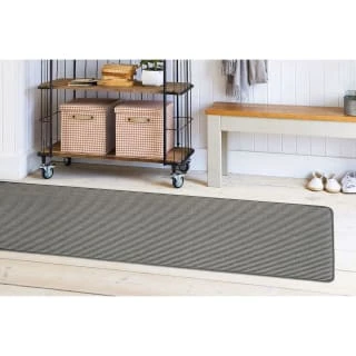 B&M Loop Washable Runner - Grey Stripe 3 B&M Loop Washable Runner - Grey Stripe