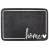 B&M Super Soft Washable Slogan Mat 50 X 70cm - Grey -General Home Store 379118 slogan super soft washable mat 50x75cm home grey