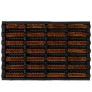 B&M Rubber Coir & Wire Scraper Doormat 40 X 60cm 3 B&M Rubber Coir & Wire Scraper Doormat 40 X 60cm