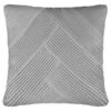 B&M Pleated Cushion - Silver -General Home Store 380360 silver pleated cushion1