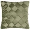 B&M Basket Weave Velvet Cushion - Sage -General Home Store 380438 basket weave velvet cushion sage