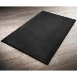 B&M Micro Plush Rug 110 X 160cm - Black
