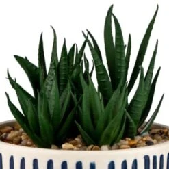 B&M Scandi Shore Stripe Succulent -General Home Store 380604 scandi shore stripe succulent 4