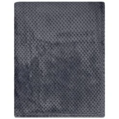B&M Waffle Throw - Dark Slate 7 B&M Waffle Throw - Dark Slate -General Home Store 383152 supersoft waffle throw dark slate 2