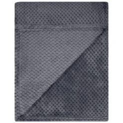 B&M Waffle Throw - Dark Slate 9 B&M Waffle Throw - Dark Slate -General Home Store 383152 supersoft waffle throw dark slate 3