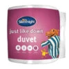 Silentnight Just Like Down Duvet - Double -General Home Store 385269 385270 385271 silentnight just like down duvet 1
