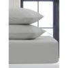 Silentnight Single Fitted Sheet - Light Grey -General Home Store 385346 385347 385348 385349 light grey pillow pair single double king sheet 2