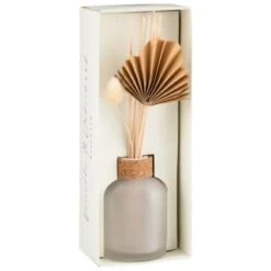 B&M Vanilla & Cedarwood Fan Diffuser 100ml -General Home Store 387636 natural home fan diffuser vanilla and cedarwood
