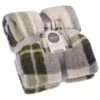 Simply Everyday Check Sherpa Throw - Green -General Home Store 388700 green check sherpa throw