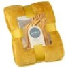 Simply Everyday Super Soft Throw - Ochre -General Home Store 388706 simply super soft throw ochre