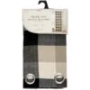 B&M Highland Woven Check Panel 54 X 86" - Mono -General Home Store 388873 highland mono check woven panel