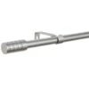 B&M Small Silver Barrel Curtain Pole 122-213cm -General Home Store 390193 silver small barrel pole 3