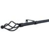 B&M Small Black Twist Curtain Pole 122-213cm -General Home Store 390197 black small twist pole 3