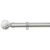 B&M Shiny Nickle Gem Curtain Pole 70 - 120cm -General Home Store 390203 390206 shiny nickle gem curtain pole
