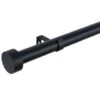 B&M Black Stud End Curtain Pole 70 - 120cm -General Home Store 390236 390237 black stud end pole 2