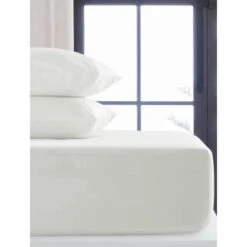 Simply Everyday Double White Fitted Sheet