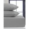 Simply Everyday Silver Double Fitted Sheet -General Home Store 391656 391657 391660 391661 silver pillow pair single double king sheet 2