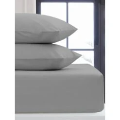 Simply Everyday Silver Double Fitted Sheet