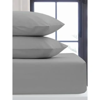 Simply Everyday Silver Double Fitted Sheet 3 Simply Everyday Silver Double Fitted Sheet