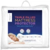 B&M Triple Filled Mattress Protector - Double -General Home Store 391977 391978 home and co triple filled mattress protector double king size 1