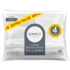 Simply Everyday Bounce Back Pillows 4pk -General Home Store 392407 simply everyday bounce back 4pk pillows
