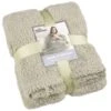 Home Essentials Teddy TV Blanket - Sage -General Home Store 393430 home essentials teddy tv blanket sage 2