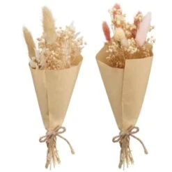 B&M Mini Dried Flower Bunch - Neutral -General Home Store 394317 mini dried bunch group